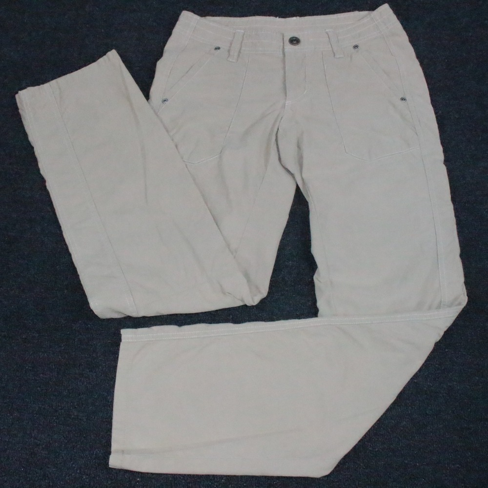 Kuhl Pants Womens 2 Reg 28x32 Khaki Hiking Stretch Light Weight Outdoor Travel